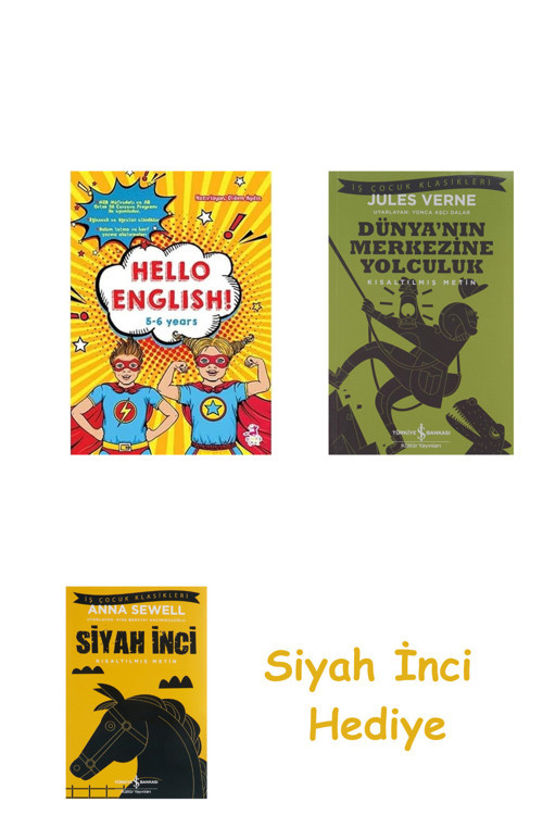 Hello English! 5-6 Years + Dünyanın Merkezine Yolculuk + Siyah İnci Hediye