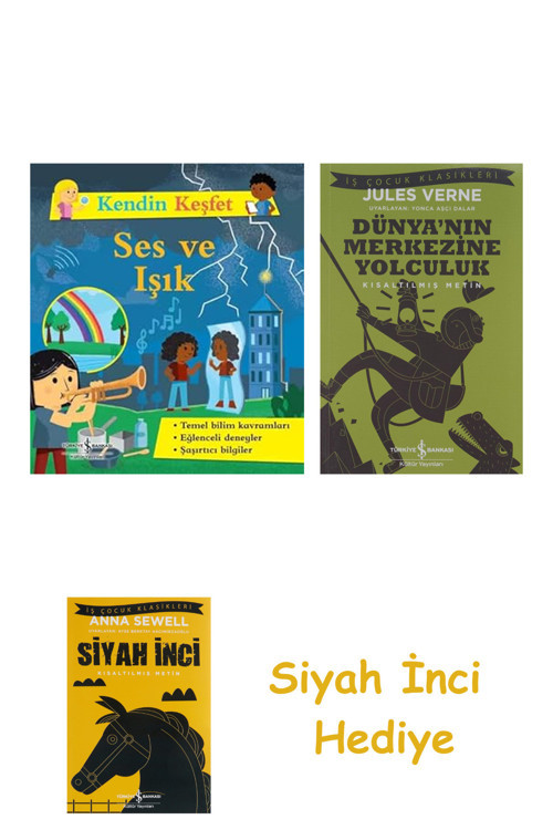 Ses Ve Işık - Kendin Keşfet (Kapak Değişebilir) + Dünyanın Merkezine Yolculuk + Siyah İnci Hediye