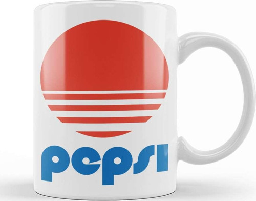 Pepsi Logo Kupa Bardak Porselen