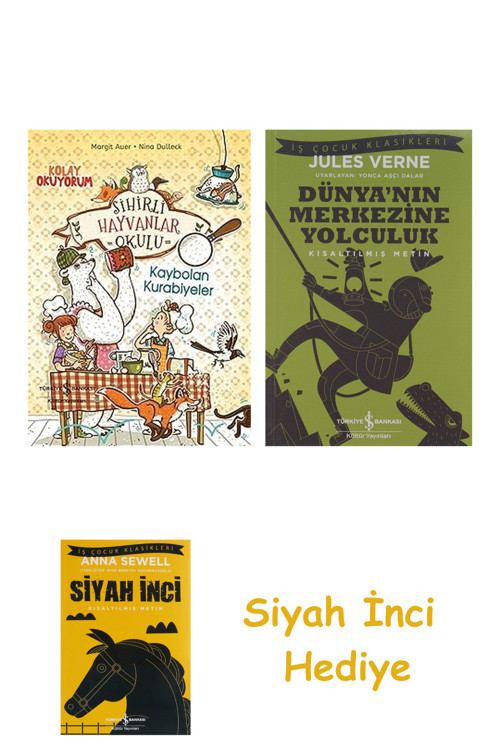 Sihirli Hayvanlar Okulu - Kaybolan Kurabiyeler + Dünyanın Merkezine Yolculuk + Siyah İnci Hediye