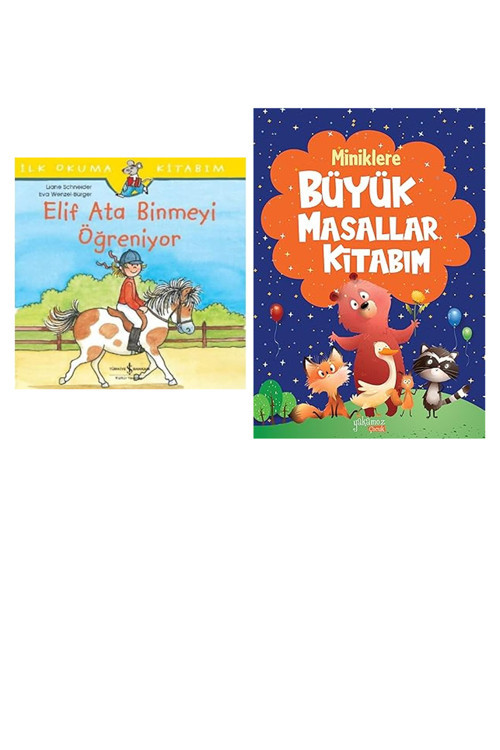 Elif Ata Binmeyi Öğreniyor (Ciltli): İlk Okuma Kitabım... +1 Çocuk Kitabı