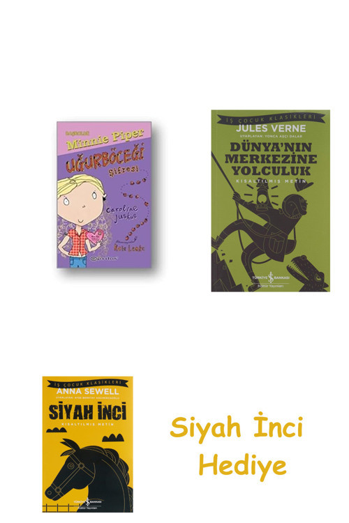Uğurböceği Şifresi (Ciltli): Başrolde Minnie Piper + Dünyanın Merkezine Yolculuk + Siyah İnci Hediye