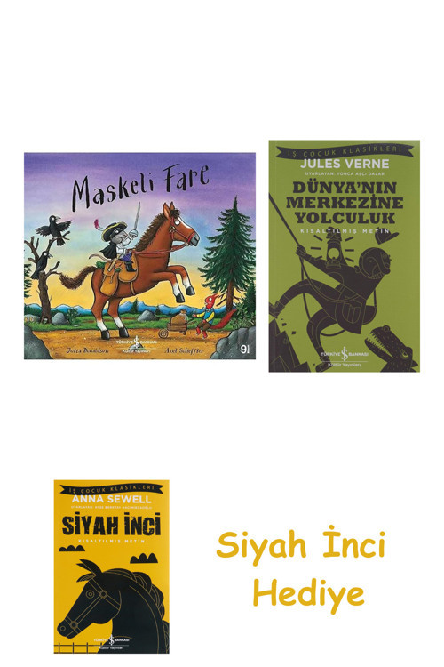 Maskeli Fare + Dünyanın Merkezine Yolculuk + Siyah İnci Hediye