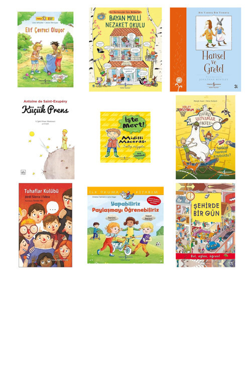 Arkadaşım Elif - Elif Çevreci Oluyor + 8 Kitap (Set)