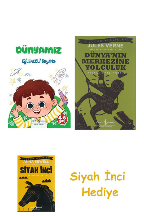 Dünyamız - Eğlenceli Boyama + Dünyanın Merkezine Yolculuk + Siyah İnci Hediye