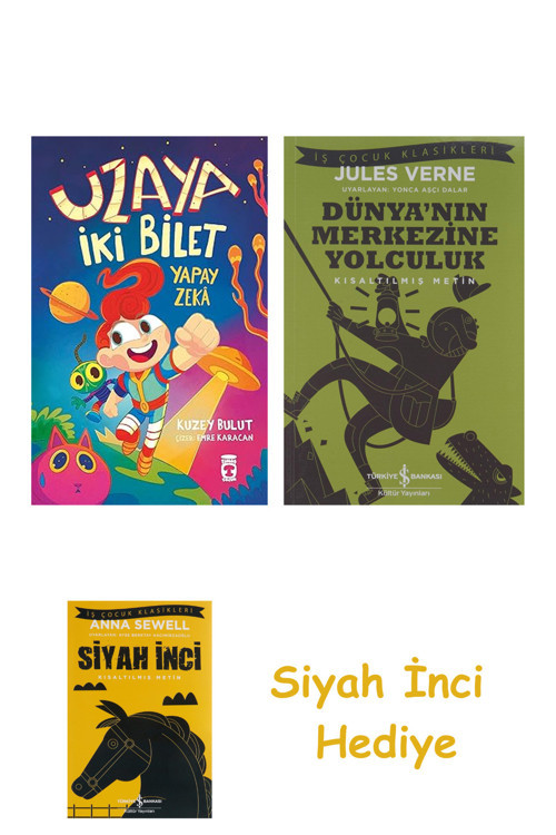 Uzaya İki Bilet + Dünyanın Merkezine Yolculuk + Siyah İnci Hediye