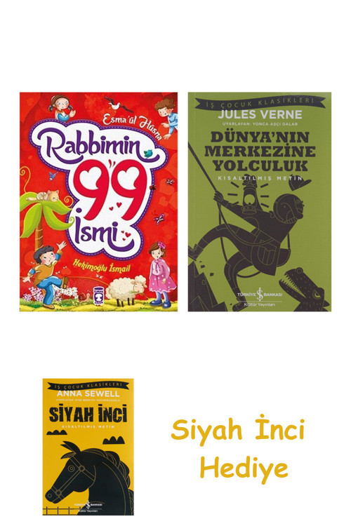 Rabbimin 99 İsmi-Esma'Ül Hüsna + Dünyanın Merkezine Yolculuk + Siyah İnci Hediye