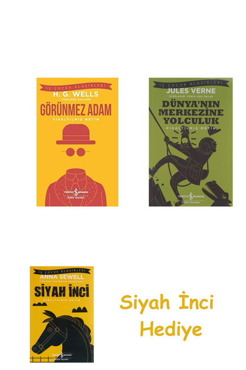 Görünmez Adam: Kısaltılmış Metin + Dünyanın Merkezine Yolculuk + Siyah İnci Hediye