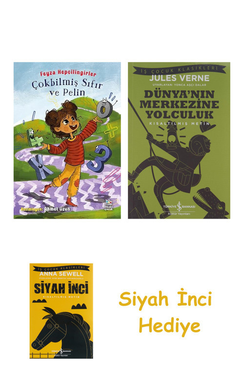 Çokbilmiş Sıfır Ve Pelin + Dünyanın Merkezine Yolculuk + Siyah İnci Hediye