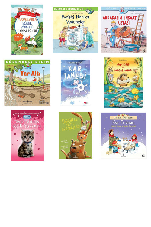 Bir Varmış Bir Yokmuş - Masallarla Sözel Mantık Etkinlikleri + 8 Kitap (Set)