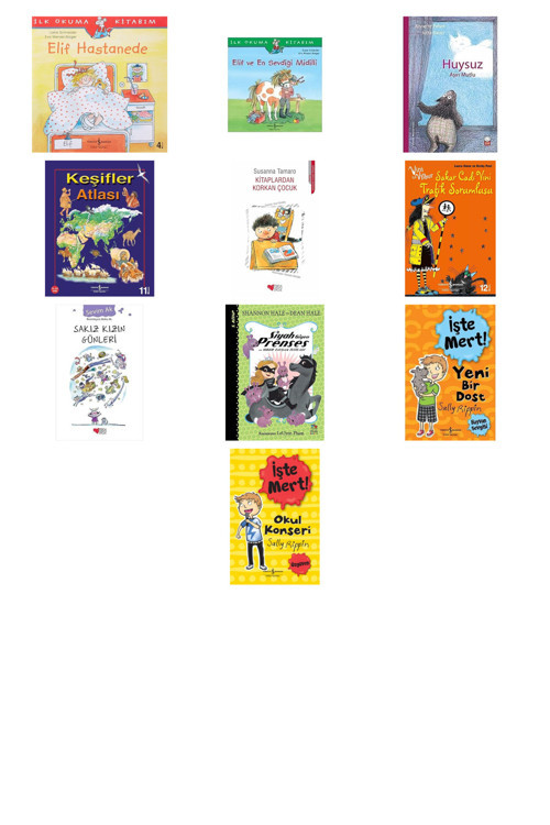 Elif Hastanede: İlk Okuma Kitabım + 9 Kitap (Set)