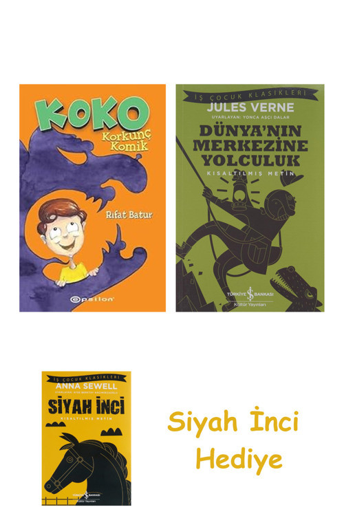 Koko Korkunç Komik + Dünyanın Merkezine Yolculuk + Siyah İnci Hediye