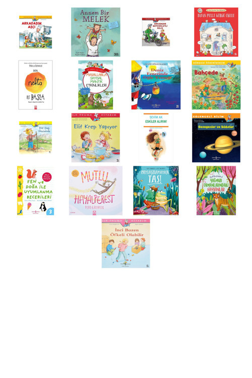 Arkadaşım Aşçı: Dünyayı Öğreniyorum + 16 Kitap (Set)