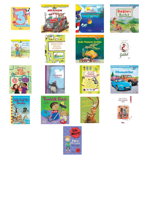 3 Yaş İçin Öyküler + 16 Kitap (Set)