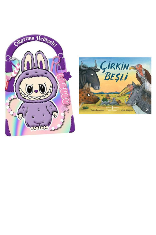 Mor Labubu – Çıkartma Hediyeli Boyama Kitabı... +1 Çocuk Kitabı