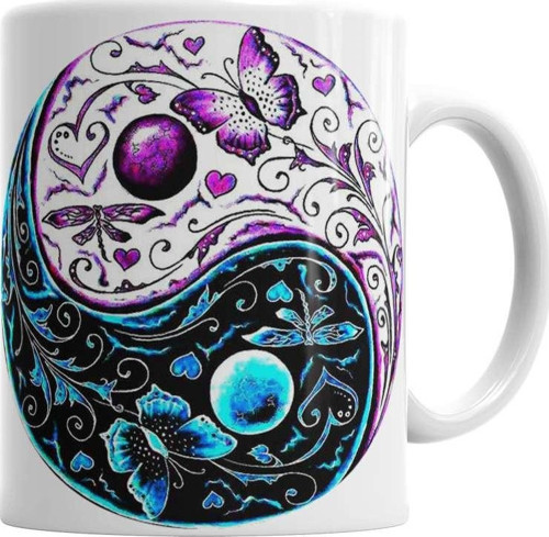 Ying Yang Kupa Bardak Porselen