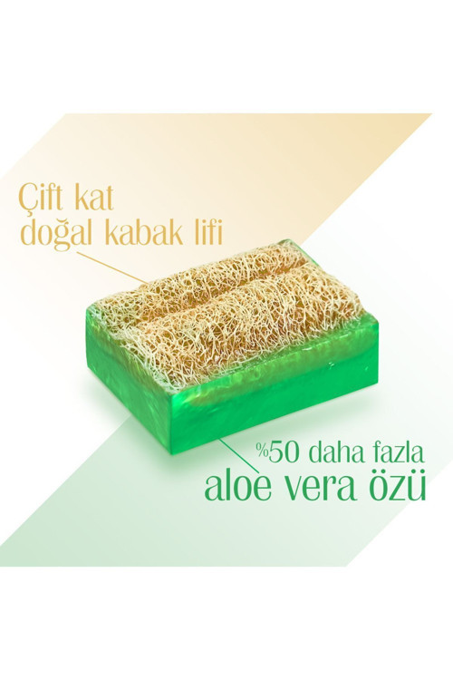 Doğal Aloe Vera Lifli El Yapımı Sabun 125 Gr