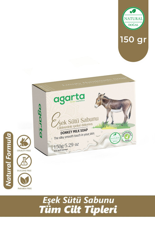Doğal Eşek Sütü Sabunu El Yapımı 150 Gr