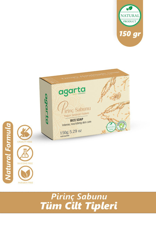 Doğal Pirinç Sabunu El Yapımı 150 Gr