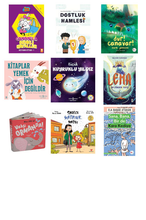 Canan’La Renkli Hayaller Boyama Kitabı - 1... +8 Çocuk Kitabı