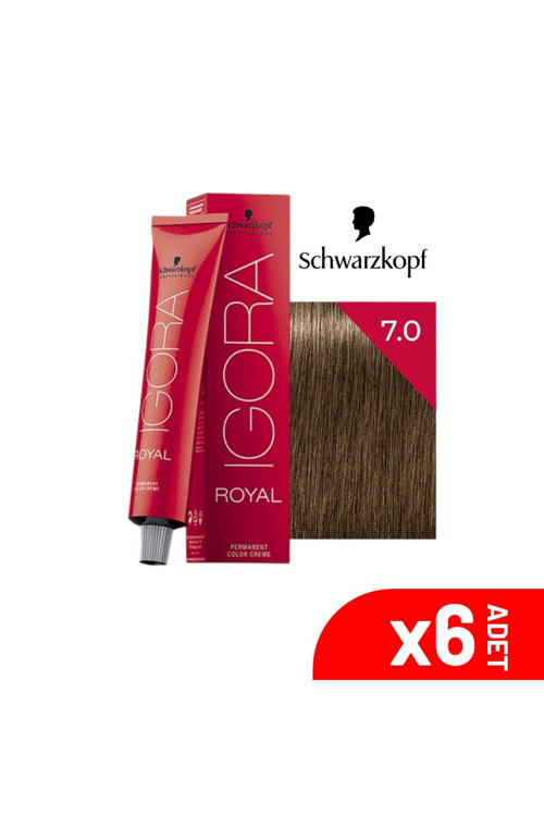 Royal Kumral Saç Boyası 7-0 60ML-6LI