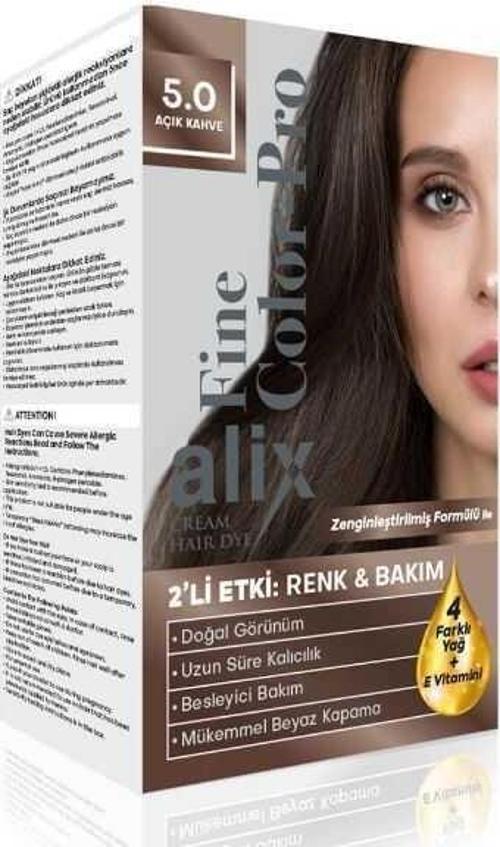 Kit Saç Boyası Color Pro 5.0 Açık Kahve