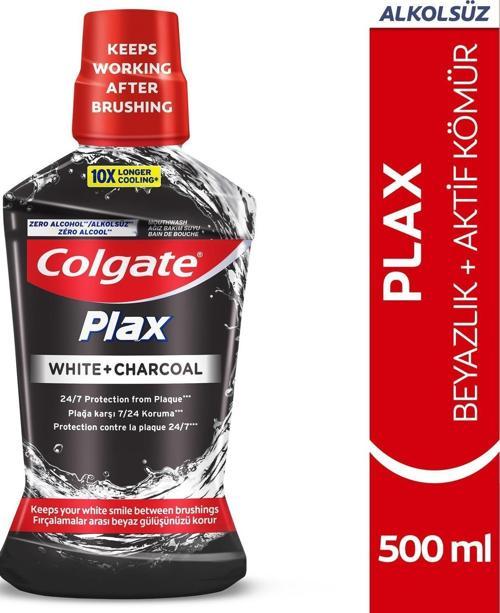 Plax Whıte Charcoal Aktif Kömür Beyazlatıcı Ağız Bakım Suyu 500 Ml