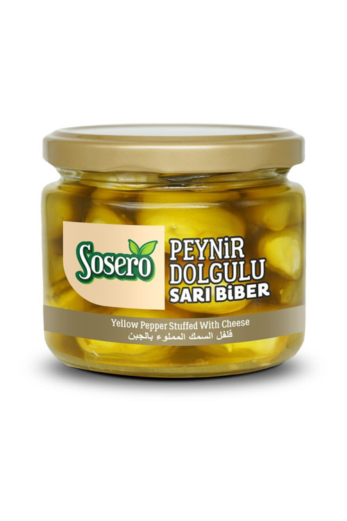 Peynir Dolgulu Sarı Biber 290 gr Cam Kavanoz