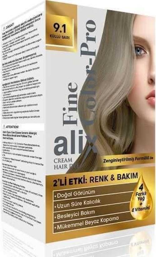 Kit Saç Boyası Color Pro 9.1 Küllü Sarı