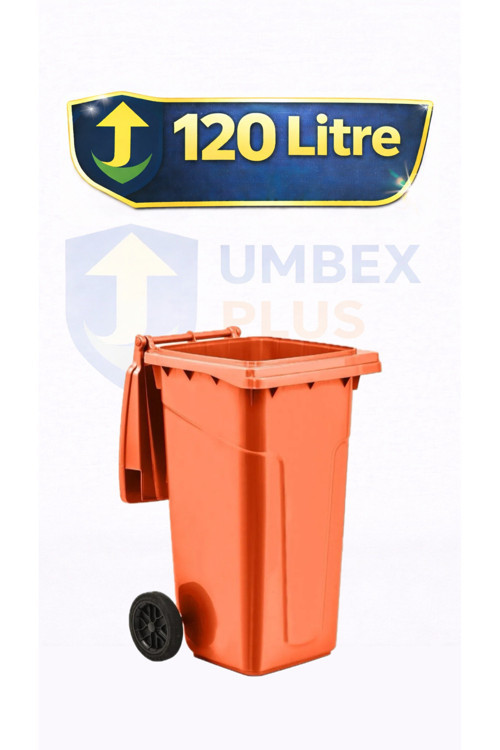 UMBEX Tıbbı Atık Plastik Çöp Konteyneri 120 Litre Konteyner - A Isıya Karşı Dayanıklı-