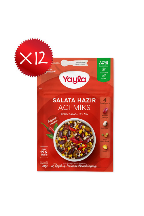 Salata Hazır Acı Miks 120 gr x12