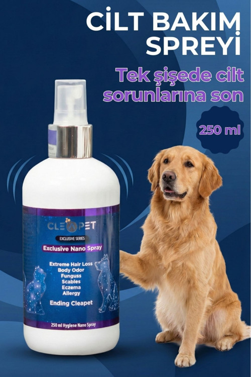 Köpek Cilt Onarıcı ve Tüy Dökülme Karşıtı Bakım Spreyi 250 ml.
