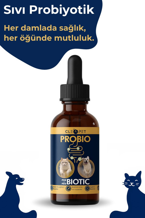 Sıvı Probiyotik, Kedi Sindirim Sağlığı, Tüy ve İştah Desteği, 100 ml