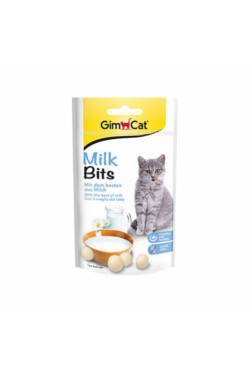 Milk Bits Sütlü ve Taurinli Tahılsız Kedi Ödül Tableti 40 Gr