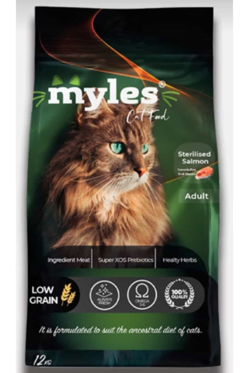 cat food somonlu kısırlaştırılmış kedi maması 12 kg