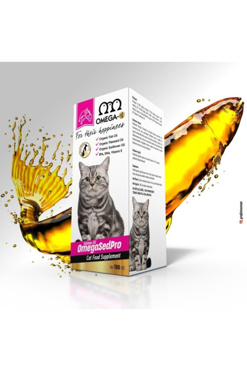 Omega Sedpro Kedi Somon Balık Yağı 100 Ml (omega3-6-9 /vit E)
