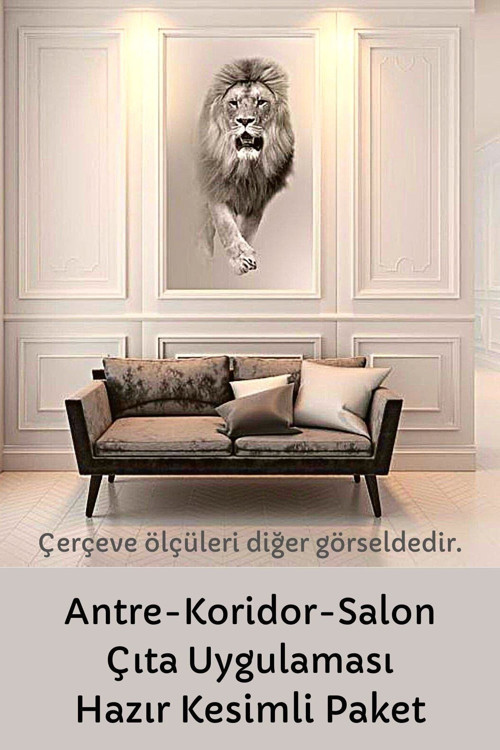 Dekoratif Boyanabilir 2,5 Cm Hazır Kesim 12’li Duvar Çıtası