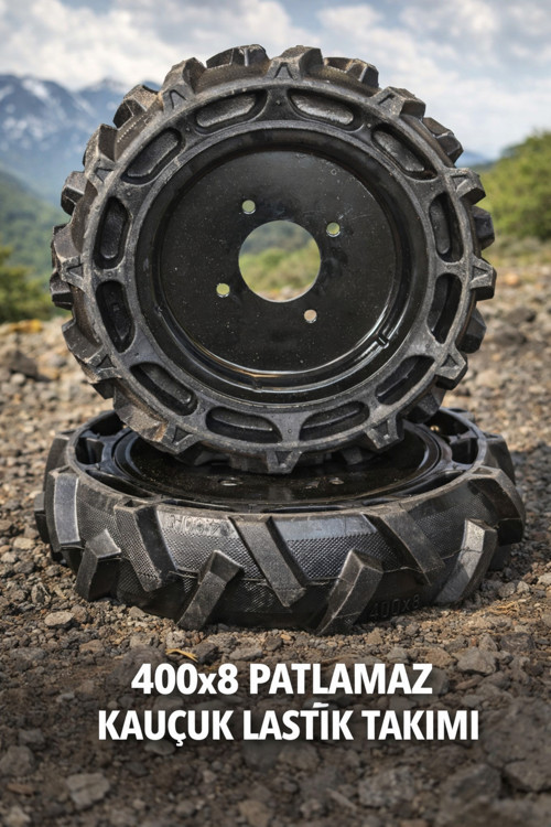 DALAZ, KAAN CP 230 ÇAPA MAKİNASI UYUMLU DOLGU,KAUÇUK YENİ NESİL LASTİK 400X8