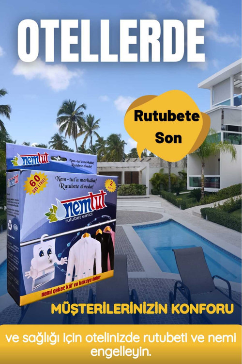 KÖTÜ KOKU NEM RUTUBET KOROZYON VE BUHARLAŞMAYA KARŞI ÇÖZÜM OTEL KONAKLAMA YERLERİNE ÖZEL 1 KUTU 1 KG