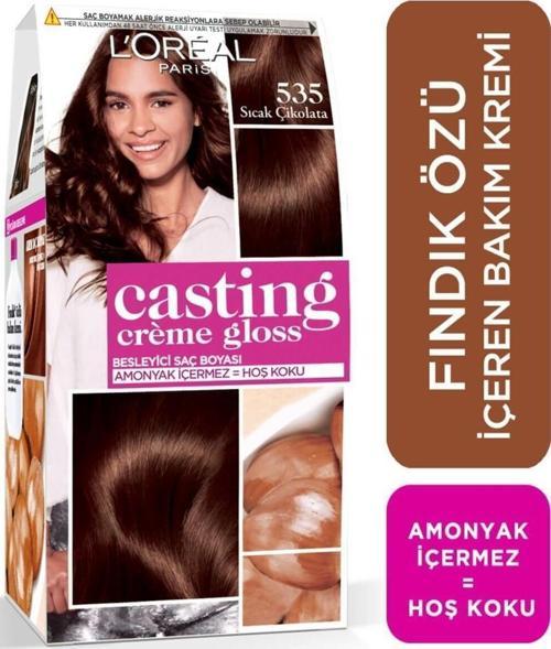 Casting Creme Gloss Amonyaksız Saç Boyası 535 Sıcak Çikolata