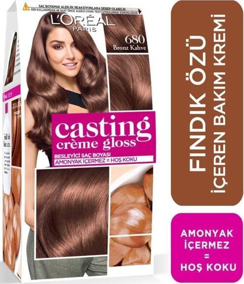 Casting Creme Gloss Amonyaksız Saç Boyası 680 Bronz Kahve