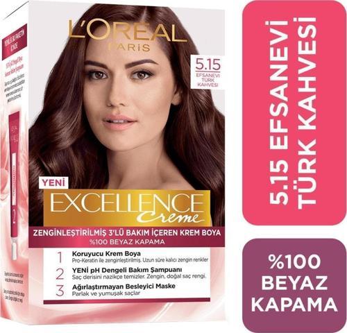 Excellence Creme Saç Boyası 5.15 Efsanevi Türk Kahvesi