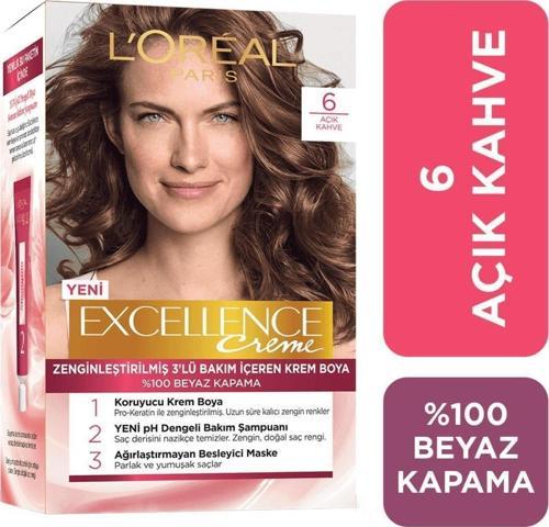 Excellence Creme Saç Boyası 6 Açık Kahve
