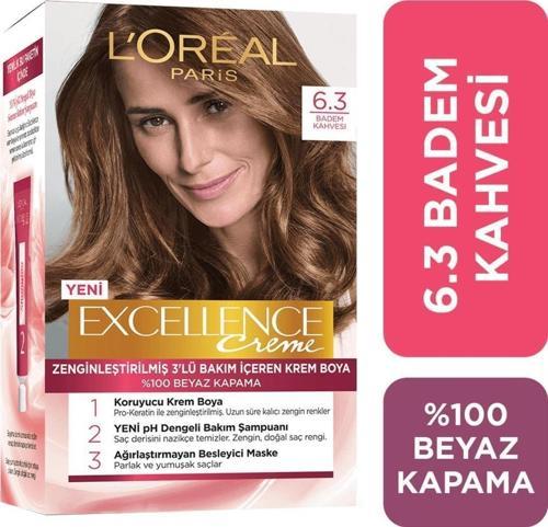 Excellence Creme Saç Boyası 6.3 Badem Kahvesi