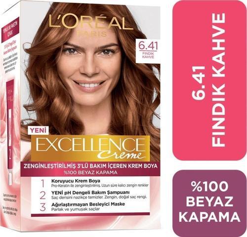 Excellence Creme Saç Boyası 6.41 Fındık Kahvesi