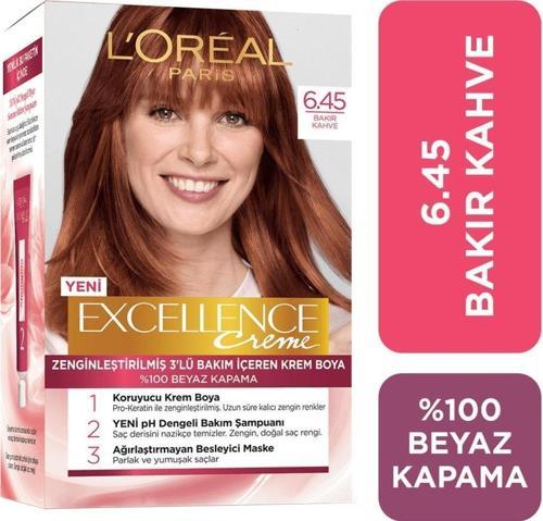 Excellence Creme Saç Boyası 6.45 Bakır Kahve