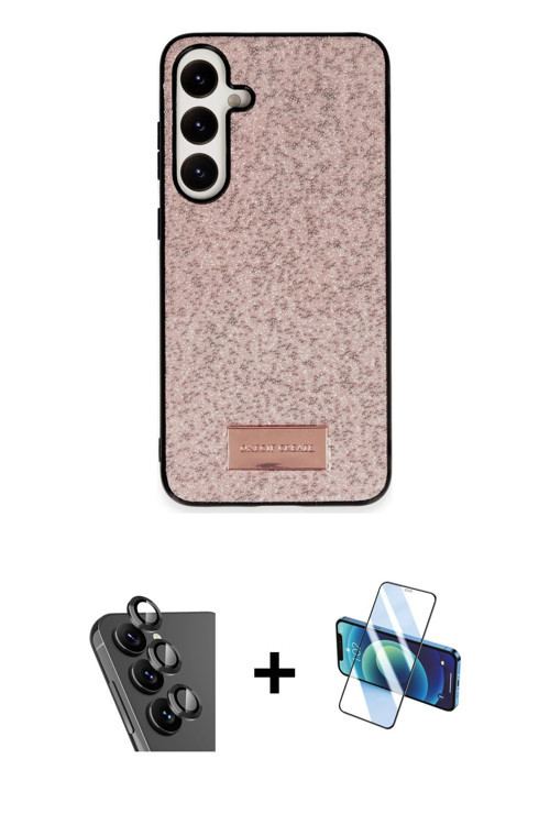ieg™ Galaxy A25 5G Kılıf Vadi Klasik Serisi - Siyah 3D Antistatik Seramik Nano Ekran Koruyucu + Siya