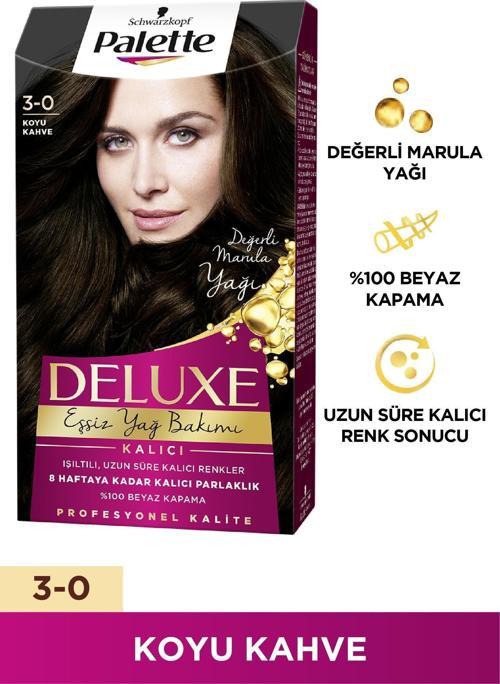 Deluxe Saç Boyası 3-0 Koyu Kahve