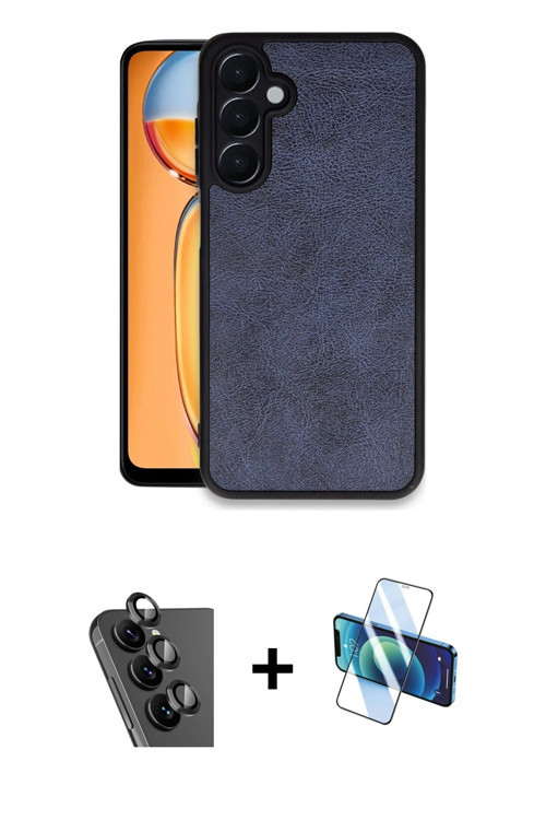 ieg™ Galaxy A25 5G Kılıf Kıvılcım Işık Serisi - Siyah 3D Antistatik Seramik Nano Ekran Koruyucu + Si