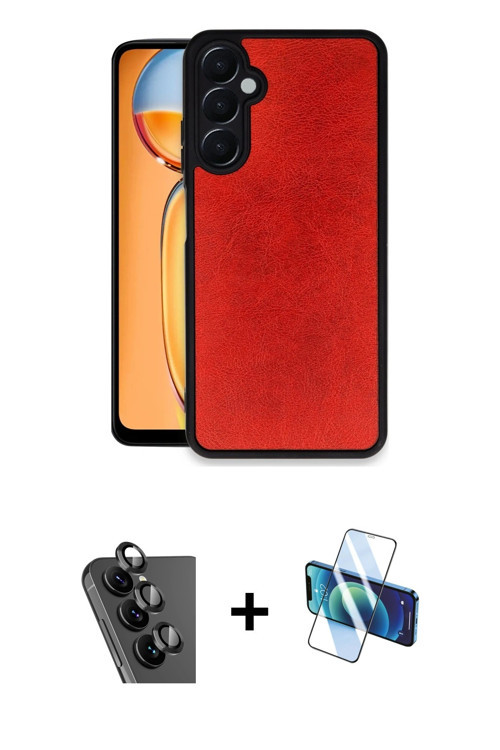 ieg™ Galaxy A25 5G Kılıf Kıvılcım Işık Serisi - Siyah 3D Antistatik Seramik Nano Ekran Koruyucu + Si
